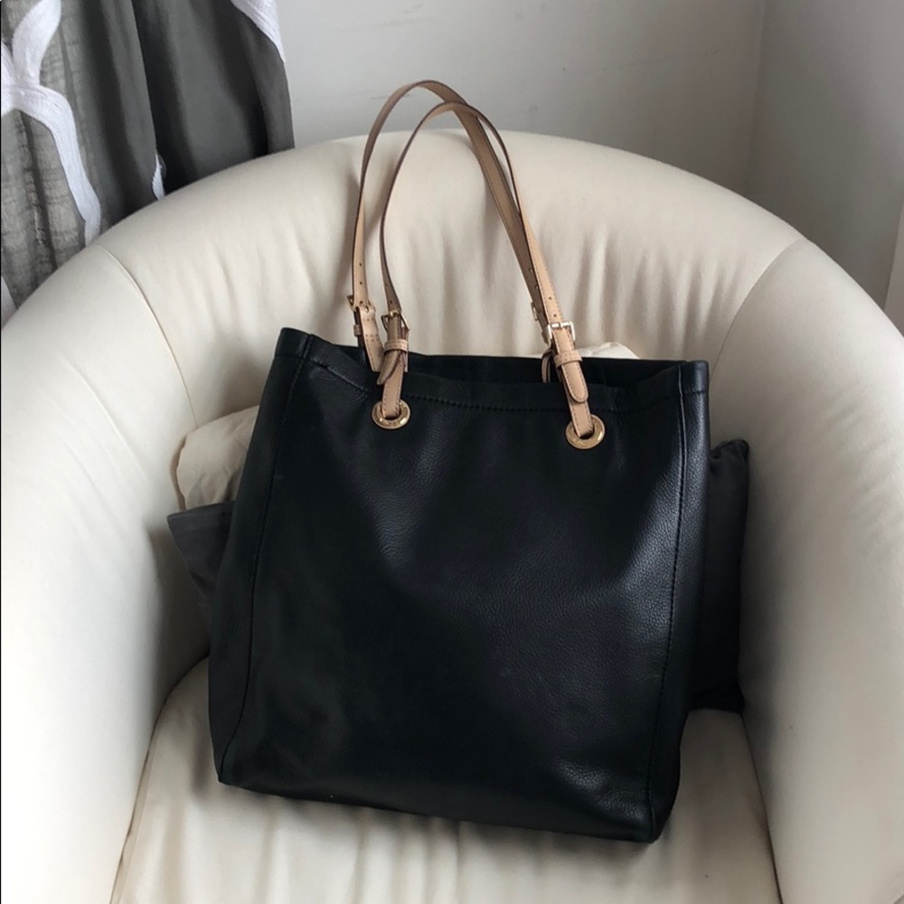 Michael Kors Extra Large Black Leather Tote